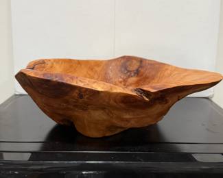 Vintage Organic Wood Bowl