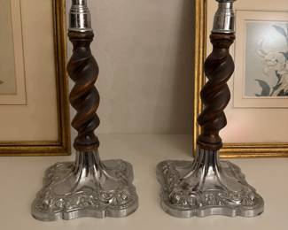 Vintage Barleytwist Candlesticks