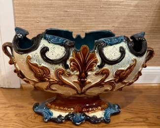 Antique French Majolica Jardiniere