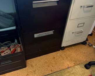 Black file cabinet - 2 available- $5 each