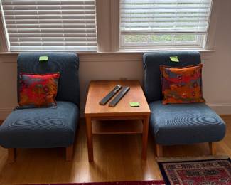 MCM CHAIRS- $100 each or both for $175
MCM TEAK SIDE TABLE- $300