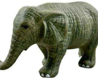 Small Gray Ceramic Elephant