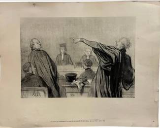 Honore Daumier Lithograph 1847 (6 Of 7)