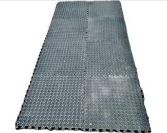 Rubber 2 X 2 Interlocking Flooring Tiles - 34 Pieces!