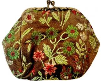 Vintage Brocade Change Purse