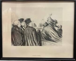 Honore Daumier Lithograph 1847 (5 Of 7)