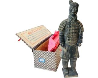 Chinese Terra-cotta Soldier Souvenir Replica With Box