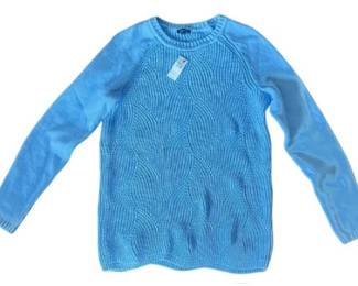 New! Talbot's Cotton Contemporary Cable Knit Sweater With Crew Neck - Still Has Tags