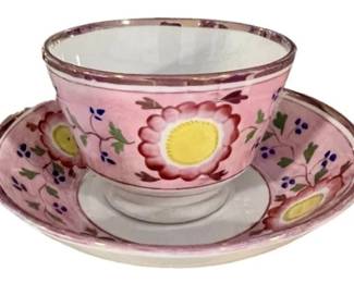 Staffordshire Teabowl & Saucer