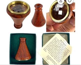 Van Cort Instruments Wooden Kaleidoscope In Original Box - Signed "Van Cort"