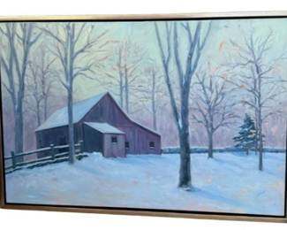 Original Oil Painting By Darien Artist Britt Bair - Signed