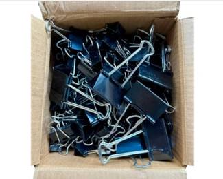 Boxful Of Binder Clips - 3 Sizes - Lots Of Them!
