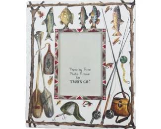 "Two's Company" Photo Frame Signed "Designed By Barbara Wilson For Two's Company"