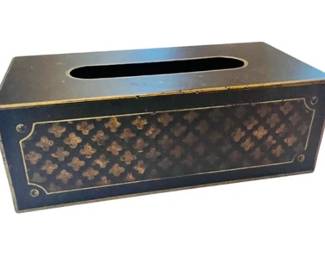 Hand Painted Toleware Tissue Holder