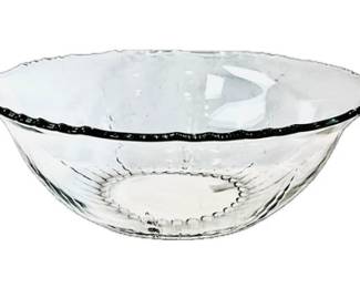 Large Vintage American Glass Bowl - Radiance Clear By NEW MARTINSVILLE