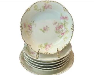 Antique Haviland Limoges Porcelain Bowls - Signed "Theodore Haviland - Limoges France"