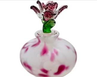 Hand Blown Glass Perfume Bottle