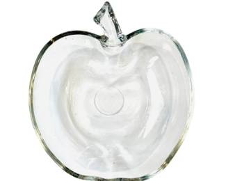 Vintage Hazel Glass Apple Bowl