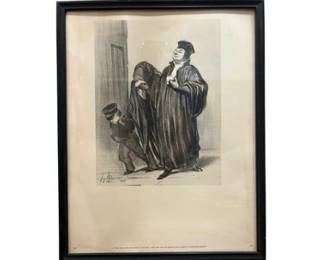 Honore Daumier Lithograph 1847 (4 Of 7)