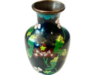Vintage Cloisonne Bud Vase - Signed "China" On Base
