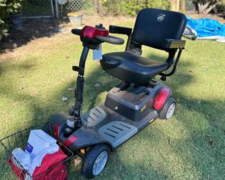 New scooter with color accessories and a lift including 