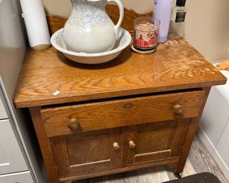 Antique Cabinet w/ Basin