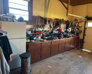 Refrigerator, Halloween Decor, Assorted Tools