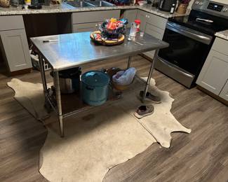 Hide Rug, Kitchen Island, Crockpots