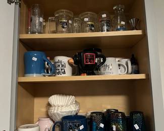 Carnival Glassware Set, Mugs, Glassware'