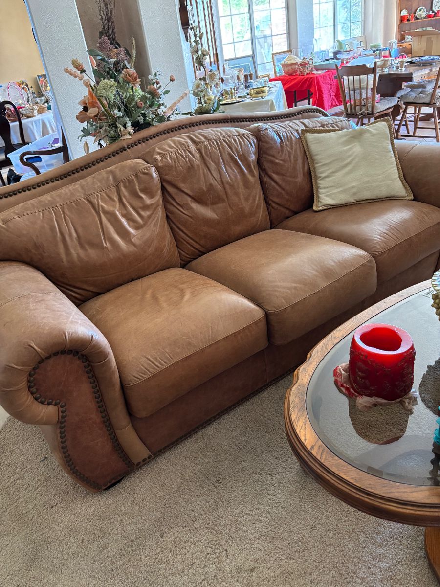 Leather sofa
