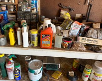 Miscellaneous garage supplies
