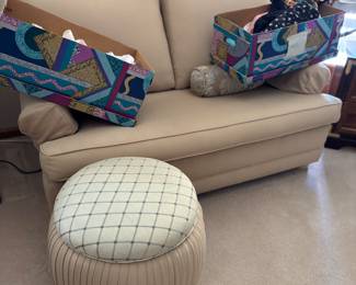 Small sofa and ottoman