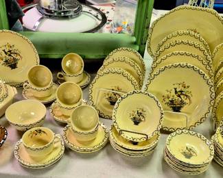 Much china, pottery, stoneware and glassware.