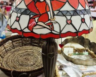 Much lamps and lighting. Betty Boop stained glass table lamp