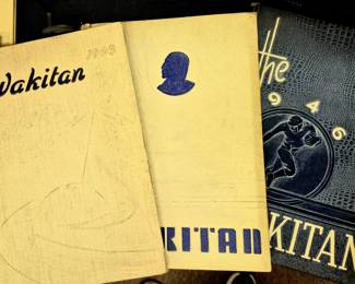 Vintage Central High School 1944-1946 Wakitan yearbooks 