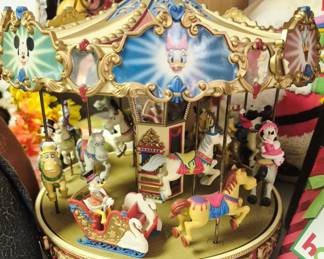 Walt Disney Mr. Christmas Mickey Mouse carousel 