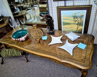 Much MCM items!! MCM furniture. Tell City furniture. Glass top coffee table