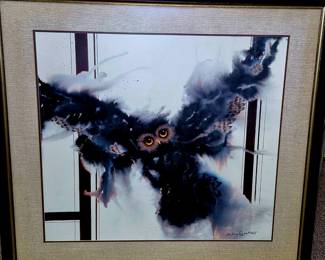 Large selection of framed artwork.