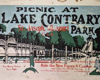 As Is "Picnic at Lake Contrary Park" print by T. Dale Graphics