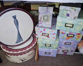 Indoor storage boxes