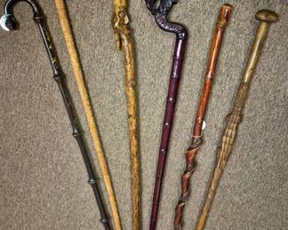 New pics. Vintage walking sticks from all around the world. 