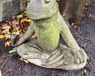 126. Cement Meditating Frog