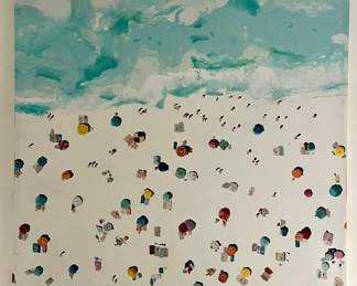 10. Canvas of Beach Scene (48" x 48")