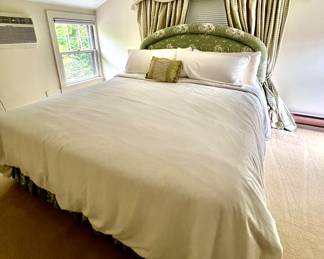 2. Toile Upholstered King Bed