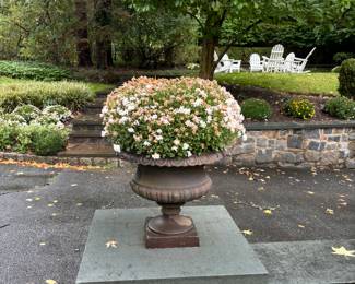 131. Vintage Metal Urn