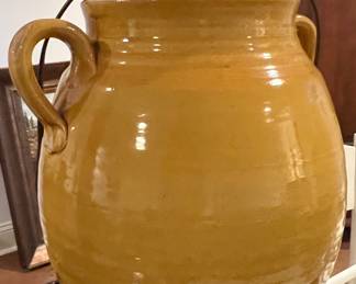 65. Gold Ceramic Urn Lamp (29")