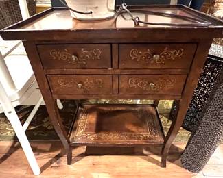 105. Painted 4 Drawer Chest (24" x 16" x 29")