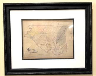 43. Framed Map of Millburn Township (24" x 20")