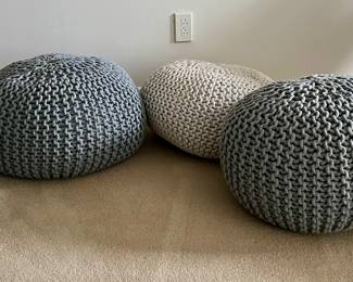 7. Woven Pouf (20" x 15")
8. Woven Pouf (20" x 15")
9. Woven Pouf (20" x 15")