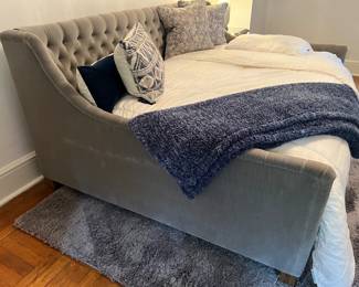 24. Tufted Gray Full Bed